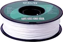 3D PETG Пластик eSUN solid white/сплошной белый